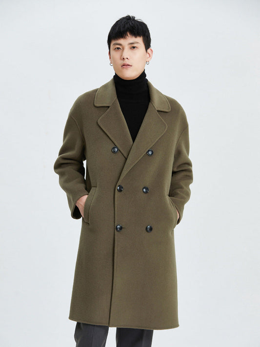 Autumn and winter new double-faced wool coat jacket men's suit